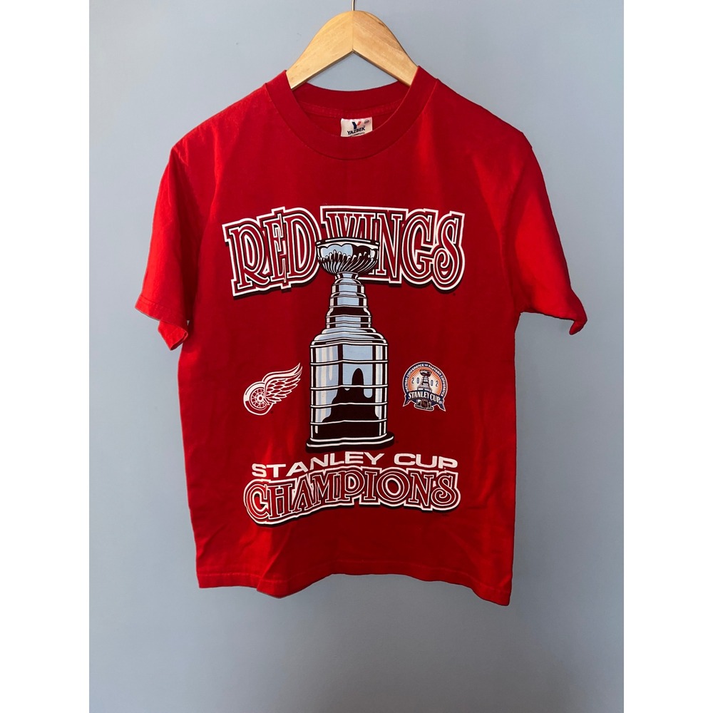 Vintage YAZBEK Detroit Red‎ Wings Stanley Cup Champions NHL T Shirt Medium